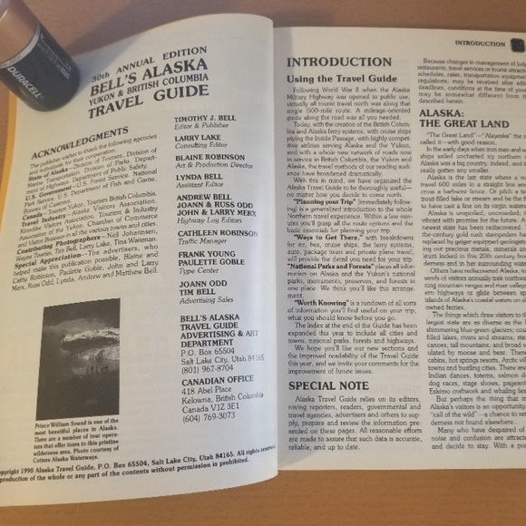 Vintage 1990 Bell's 30th Ed. ALASKA Yukon Travel Guide NEW Rand McNally - Picture 4 of 4